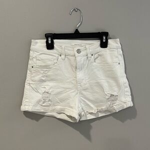 Pacsun White High Waisted Denim Shorts